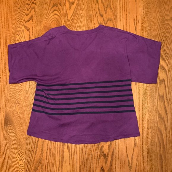 "Old Navy" sweater, purple, high/low, EUC, M - Picture 10 of 14